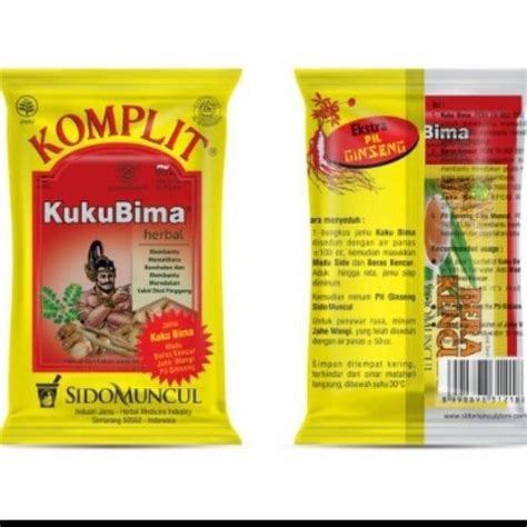 Jual Kukubima Kuku Bima Komplit Sidomuncul Sachet Shopee Indonesia