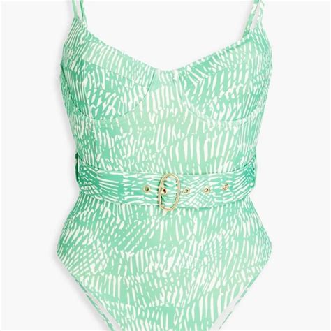 Jonathan Simkhai Swim Johnathan Simkhai Noa Printed Belted Bikini Poshmark