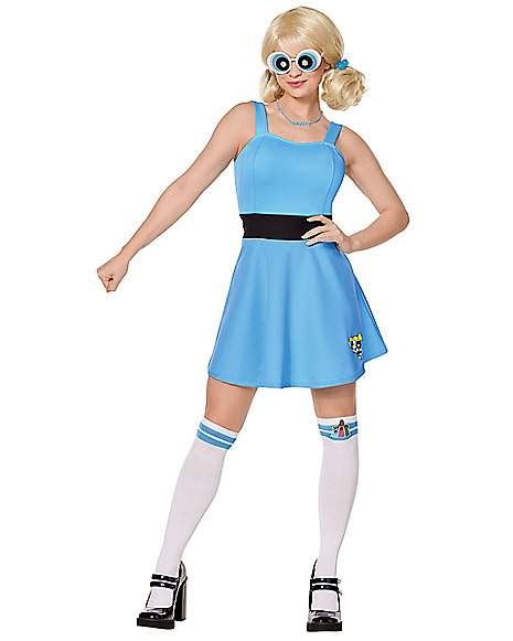 Adult Bubbles Costume The Powerpuff Girls Spencers