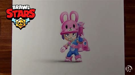 Dibujando A Penny Coneja De Brawl Stars Patrickart Youtube