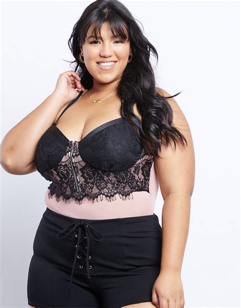 Plus Size Floral Lace Bodysuit Plus Size Bodysuits And Rompers 2020ave