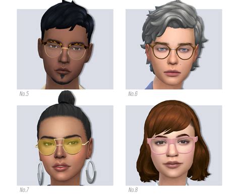 Liliili Sims Glasses Collection 2 Female Male Base Game Sims