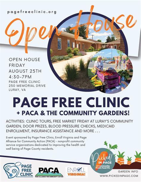 Page Free Clinic Open House Luray Page Chamber Of Commerce