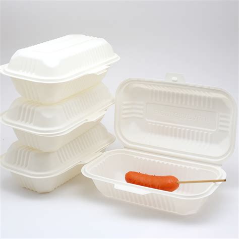 Environmental Protection Biodegradable Corn Starch Disposable Lunch Box