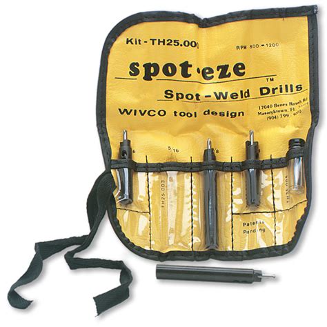 Wivco Spot Eze Drill Kit Th 25 Spot Weld Auto Body Toolmart