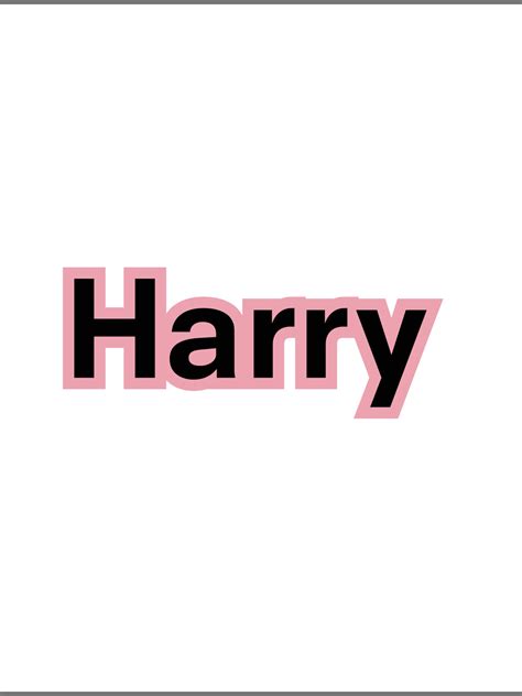 Harry Styles Name Logo