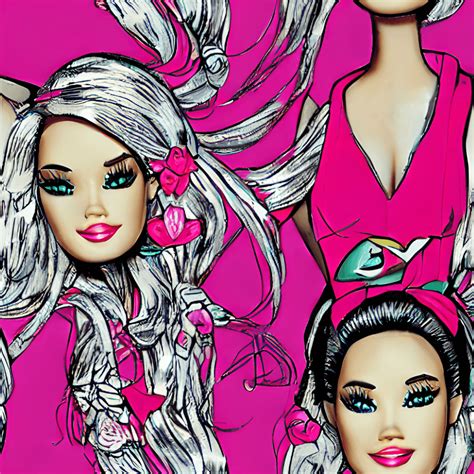 Barbie Seamless Pattern Creative Fabrica