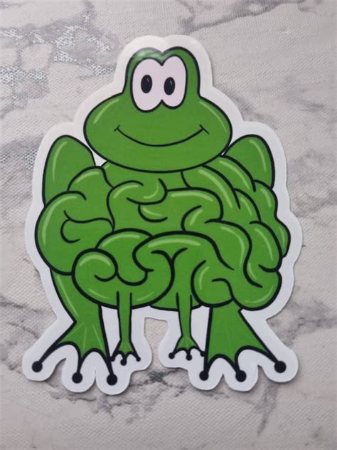 Brain Frog Sticker Brain Fog - Etsy