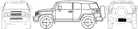 2008 Toyota Fj Cruiser Suv Blueprints Free Outlines