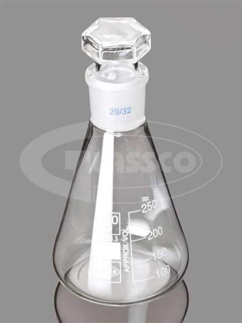 Conical Flask With Glass Stopper Glassco