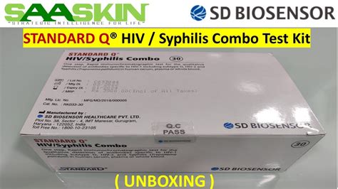 Standard Q HIV Syphilis Combo Test Kit UNBOXING SD Biosensor