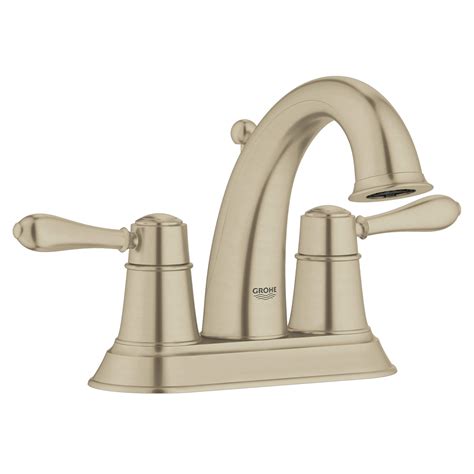 4 Inch Centerset 2 Handle Bathroom Faucet 12 Gpm