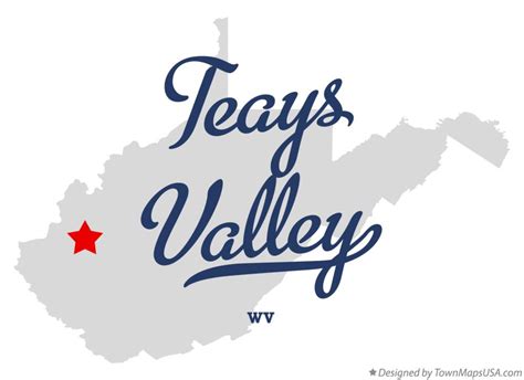 Map Of Teays Valley Wv West Virginia