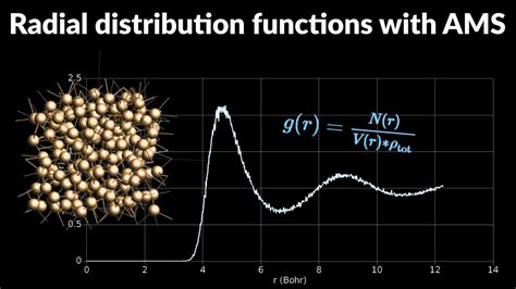 Radial Distribution Functions With Ams Youtube