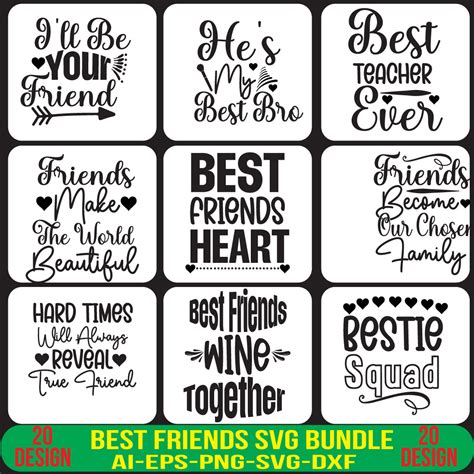 Best Friends Svg Bundle Masterbundles