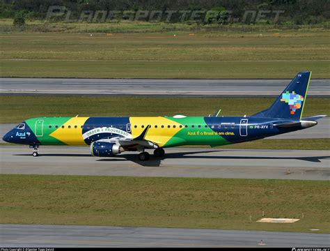 PR AYV Azul Linhas Aéreas Brasileiras Embraer ERJ 195AR ERJ 190 200