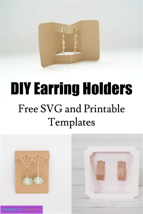 Free Earring Card Template Svgs