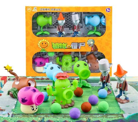 Набор фигурок Plants vs Zombies set K Растения против зомби Set 4