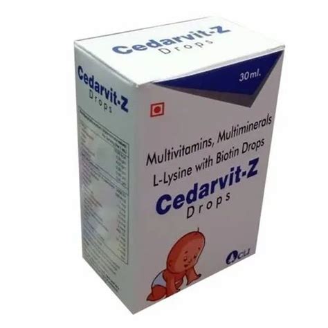 Cedarvit Z Multivitamins Multiminerals L Lysine With Biotin Drops