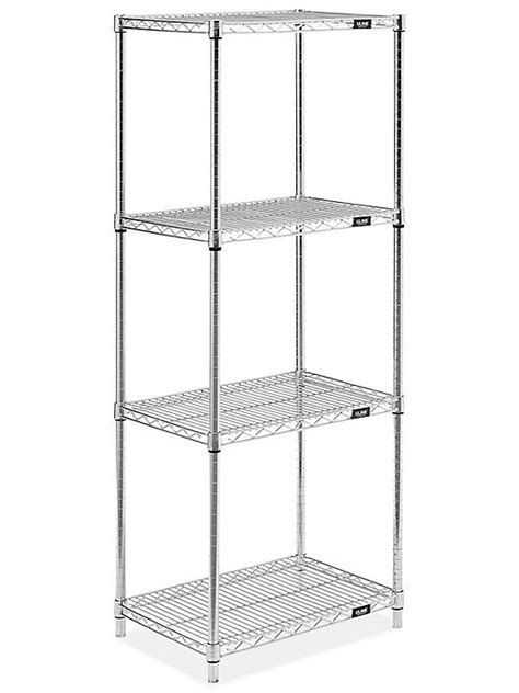 Stainless Steel Wire Shelving Unit 24 X 18 X 63 H 9204 Uline