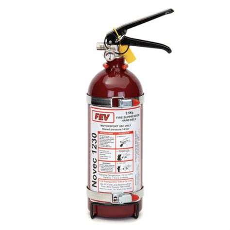 Fev 20kg Novec 1230 Gas Rally Red Handheld Fire Extinguisher Compbrake