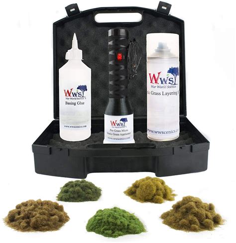 Buy War World Scenics Pro Grass Micro Static Grass Applicator Layering System Railway