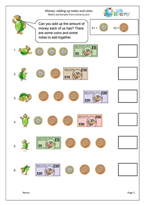 Adding Coins And Notes Money By