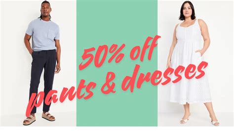 Old Navy 50 Off Pants And Dresses Today Only Southern Savers