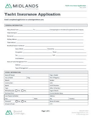 Fillable Online Omega Marine Yacht Proposal Form Midlands Fax Email