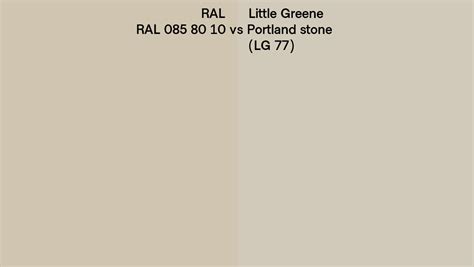 Ral Ral 085 80 10 Vs Little Greene Portland Stone Lg 77 Side By Side