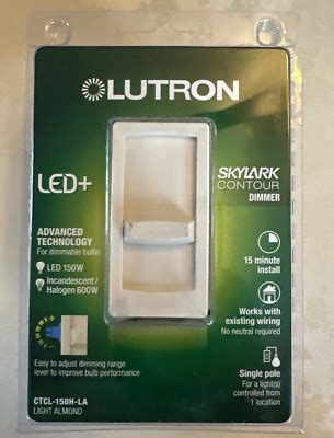 Lutron CTCL 150H LA Skylark Contour LED Slide Dimmer Single Pole