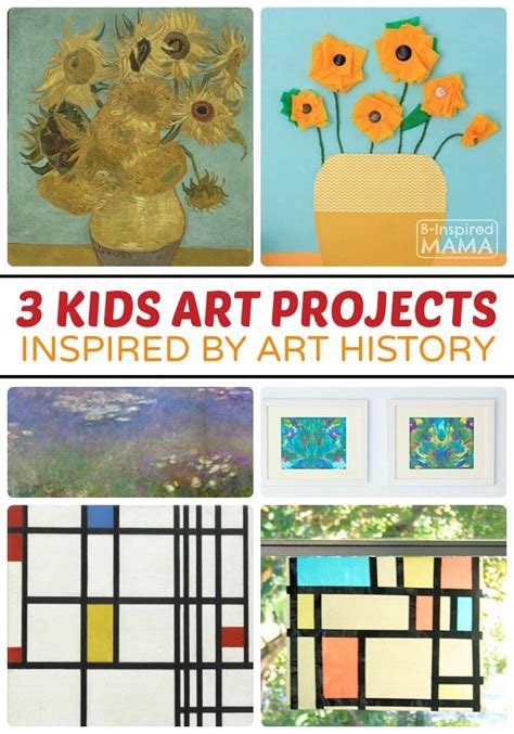 3 Awesome Kids Art Projects Inspired by Art History