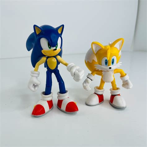 Sonic the Hedgehog - Sonic & Tails 4" Jakks Pacific Loose Figure Lot ...