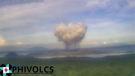 Taal Volcano Remains Under Alert Level 1 Amid A Phreatomagmatic