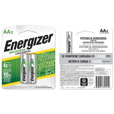 PILA AA ENERGIZER RECARGABLE X 2 UN ART 929204 Super MaMi