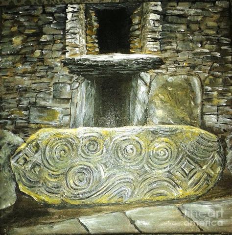 Newgrange Painting by Pauline McCarville - Fine Art America