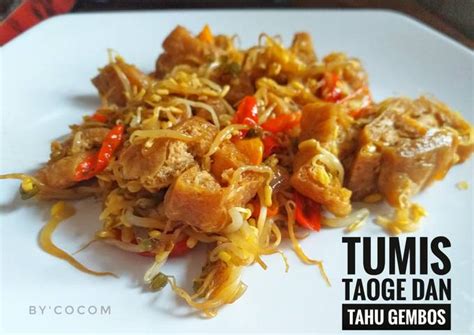 Resep Tumis Taoge Dan Tahu Oleh Maria Wahyu Lestari Cookpad