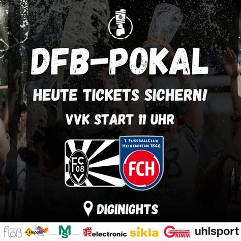 Freier Ticketverkauf für DFB Pokal FC 08 Villingen 1 FC Heidenheim