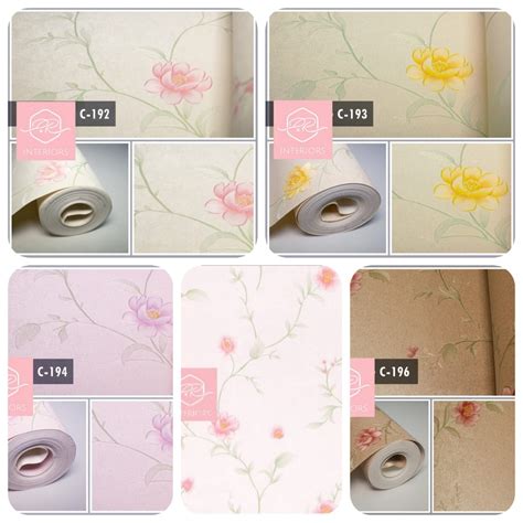 Jual Wallpaper Dinding Vinyl Bunga Mawar Flower Shopee Indonesia