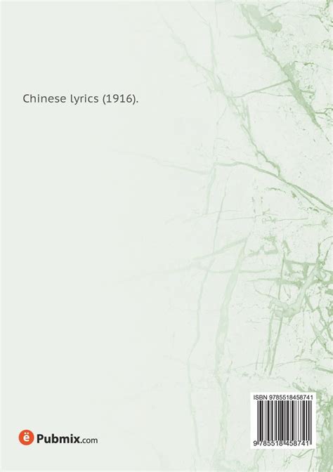 Chinese lyrics by Pai Ta-Shun | Goodreads