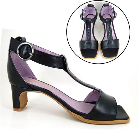 Stravers Peeptoe Sandalen Met Bandjes En Hak Maat 43 Zwart Grote Maten Peeptoes