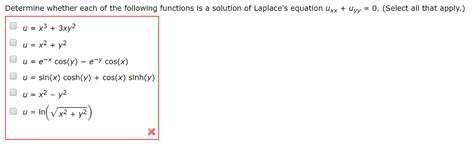 Solved Determine Whether Each O Ux3 3xy2 Of The Following