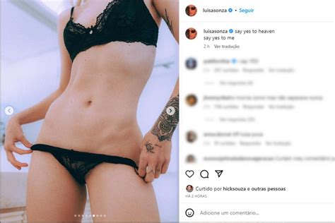 Lu Sa Sonza Surpreende Ao Sensualizar S De Lingerie Em Um Banheiro