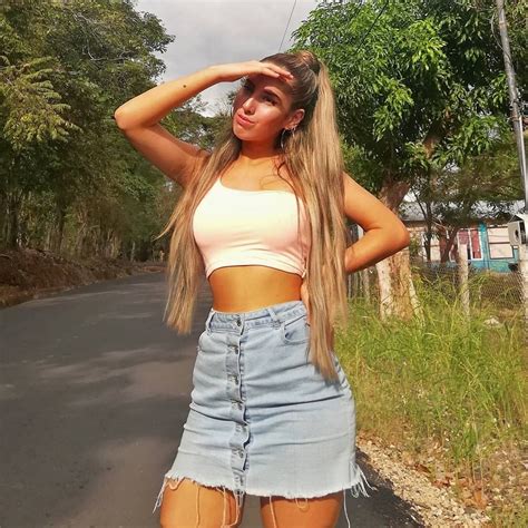 Denim Skirt Crop Tops Skirts Photo Women Fashion Moda Fashion