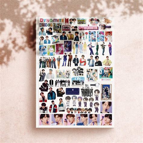 Buy Kpop BTS Stickers 77Pcs BTS Dynamite Album Stickers Pack Cute BTS