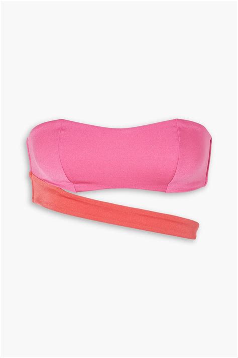 Buy Agent Provocateur Teri Two Tone Cutout Bandeau Bikini Top Pink
