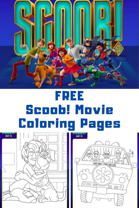 Free Scoob Printable Activity Coloring Pages Guide For Geek Moms