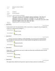 Bus Week Quiz Pdf Course Test Entrepreneurship Feasibility A