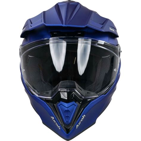 Capacete Airoh Commander Color Azul Fosco Grid Motors