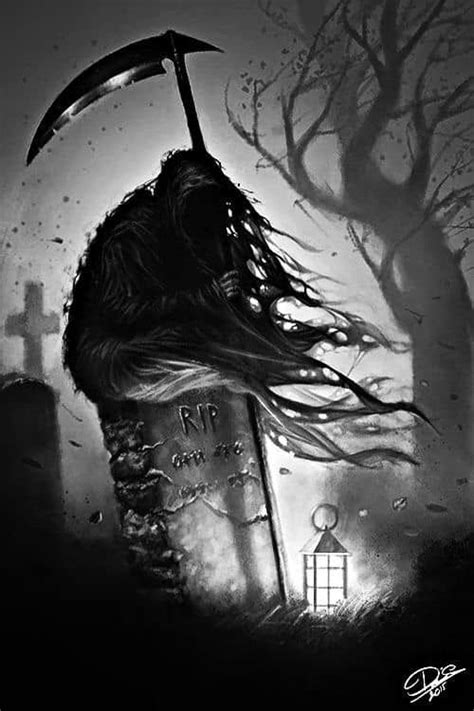 Grim Reaper Art Grim Reaper Tattoo Creepy Drawings Dark Art Drawings